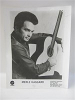 Signed & Dedicated 8" x 10" Photo Merle Haggard