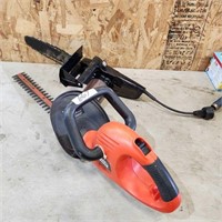 Electric chainsaw & hedge trimmer
