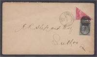 Canada Stamps 1899 Bisect Cover with tied 1/2 3 ce