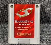 Nintendo 64 Sharkbyte cartridge Keycard Quest64