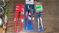 Cable Cutters, Milwaukee Cutter Pliers, Punches