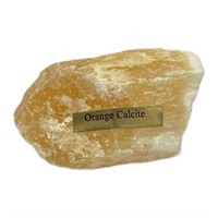Natural Rough Cut Orange Calcite
