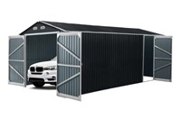 10' x 20' Metal Garage Shed w/Double Front Doors