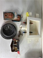 Washer hookup panel, plumbing supplies, door
