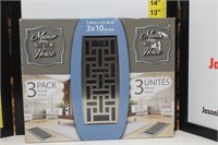 New 3 pack Mosaic nickel vent covers