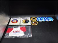 Collection of NASA patches for Apollo Missions