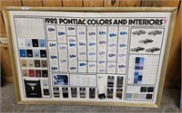 1982 PONTIAC COLORS/INTERIORS DISPLAY