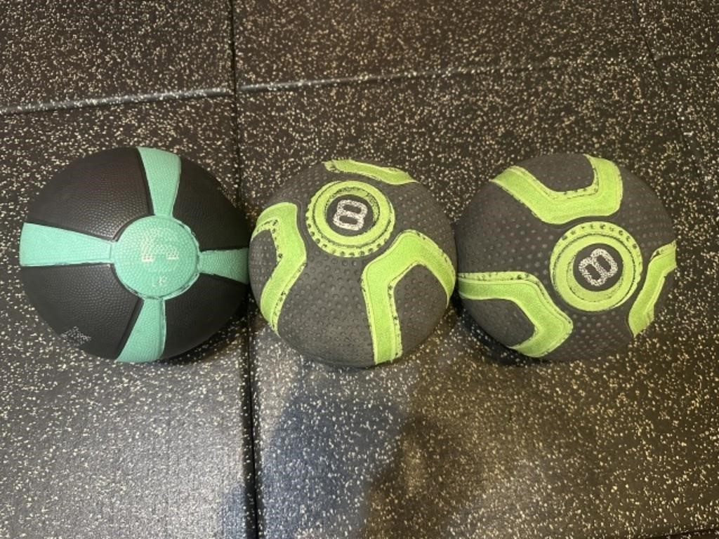 Lot Of (3) Weighted Therapy Balls