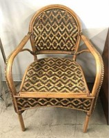 Diamond Weave Wicker & Rattan Arm Chair