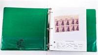 Estate Collection USA - Blocks Green Binder Lot -