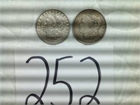 1900 & 1921 MORGAN SILVER DOLLARS