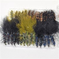 (30) New Hand Tied Wooly Bugger Flies