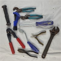 Misc lot tools incl. Wire strippers