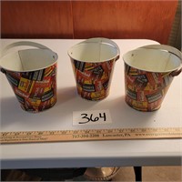 Four Hershey's Miniatures Buckets- Three shown