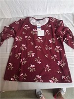 Karen Scott Long Sleeve Tee NWT