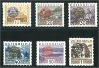 Austria B87-92 Mint NH.