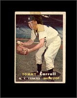 1957 Topps #164 Tommy Carroll P/F to GD+