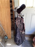 Golf clubs, and bag