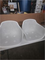 2 New White Chair Seats