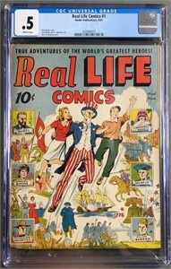 CGC .5 Real Life Comics #1 1941 Uncle Sam