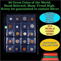 20 Great Coins of the World, hand selected, many t