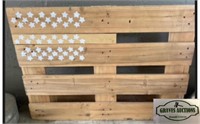 Handmade Wooden Flag Decor