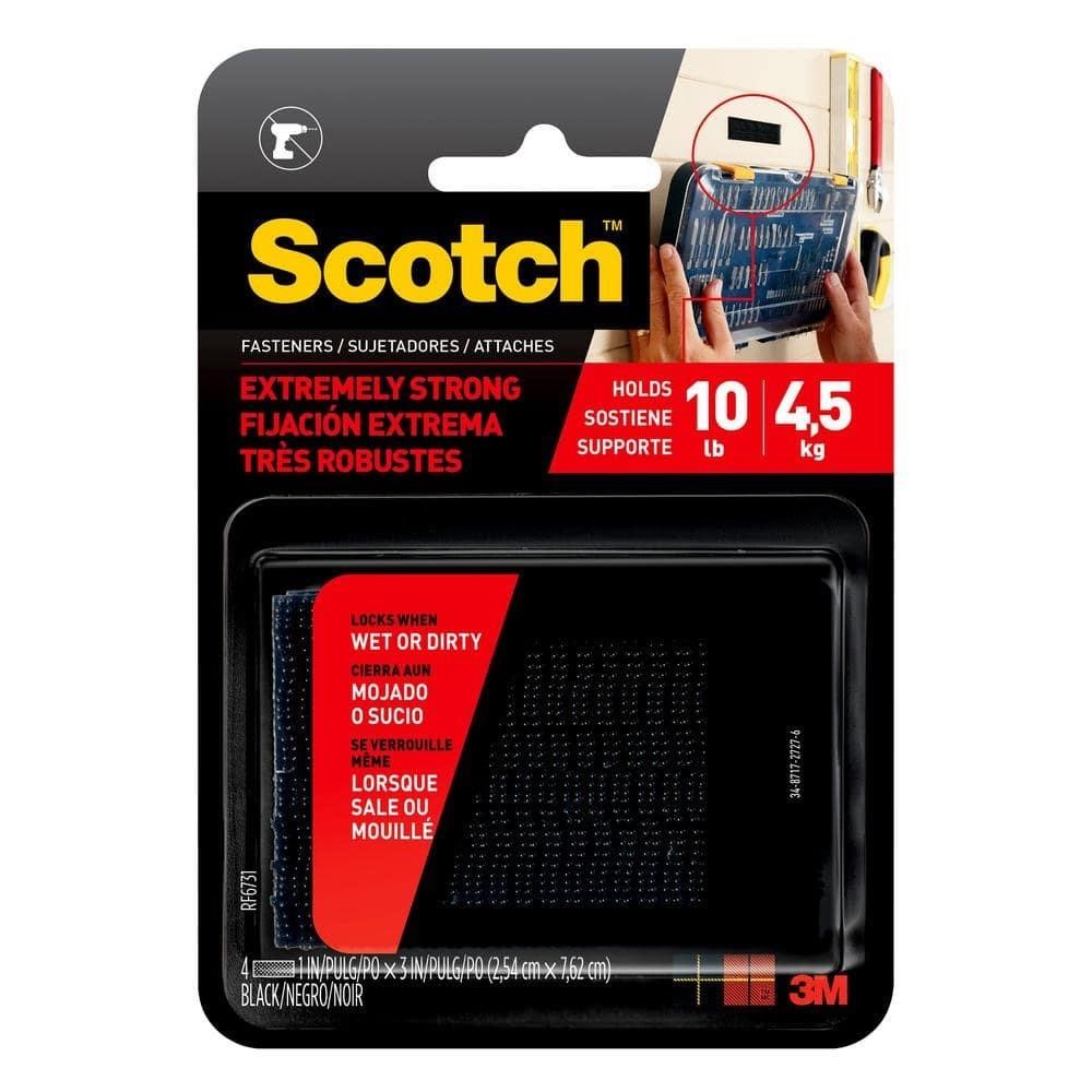 $5  Scotch 1 in. X 3 in. Black Extreme Fasteners