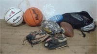 Basketballs - One with Signature, BB Gloives and