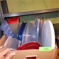TUPPERWARE CONTAINER, LAZY SUSAN, ICE TRAYS, >>>>>