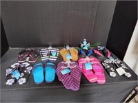 Children's Aqua Shoes & Adult Flip Flops