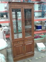 Vintage Large Wood Cabinet 34" x 17" x 80"
