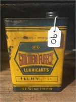 Golden Fleece lubricants hex oil quart tin