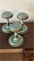 3 Wood Hat Stands