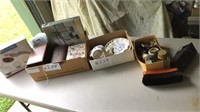 Jewelry boxes, shoe shine with polish, serving
