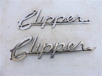 Clipper Truck Chrome Emblems 7"L