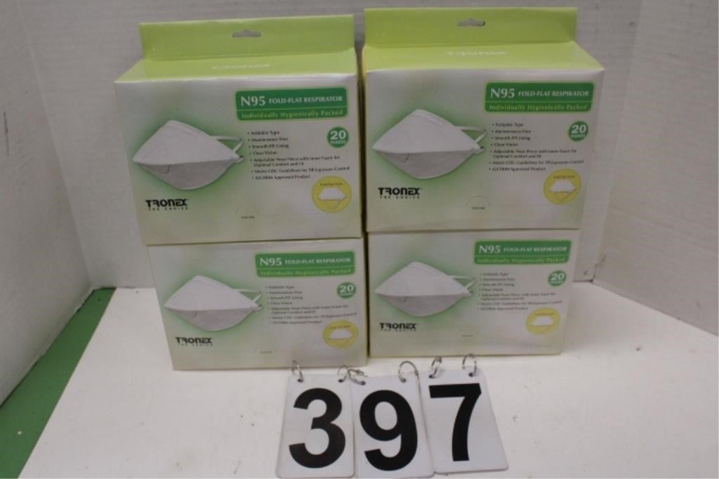 4 Boxes N95 Respirator Masks 20 Per Box (New)