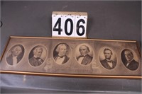 Photograph Of Our American Statesmen 9" X 29.5"
