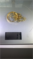 Scrap gold and diamonds marked 14k 17 grams