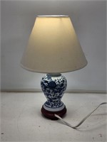 Small Blue and White China Table Lamp