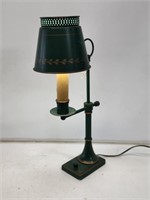 Mid-Century Student Style Lamp with Metal Shade