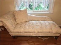 White Linen Fainting Couch