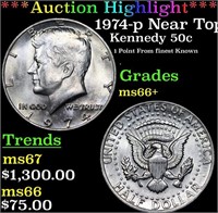 ***Auction Highlight*** 1974-p Kennedy Half Dollar