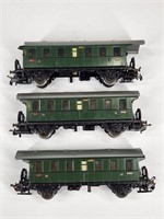 3) VINTAGE MARKLIN HO SCALE TINPLATE PASSENGER CAR