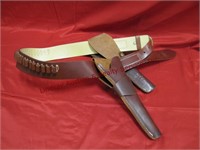 Triple K #740-XL 45 cal leather belt dual holster