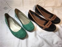 2 Pairs of Flat Shoes Coach and Ralph Lauren