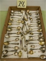 (50) Sterling Silver Souvenir/Demitasse Spoons