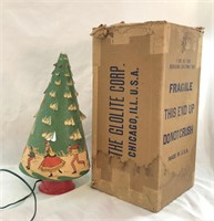 Vintage Glolite Paper Christmas Tree