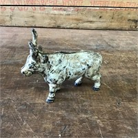 Cast Iron Bull Money Box approx 15cm long