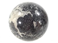 Polished Native Copper Sphere in Matrix