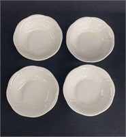 Set of white bowls